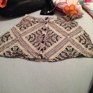 Forever 21 tribal print skirt