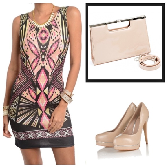 NEW! SLEEVELESS PRINTED DRESS