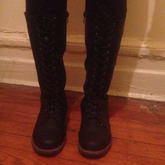 SOLD Black combat boots