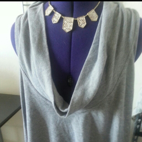 Nice gray drraped shirt. .Medium