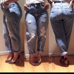 High waisted Levi jeans