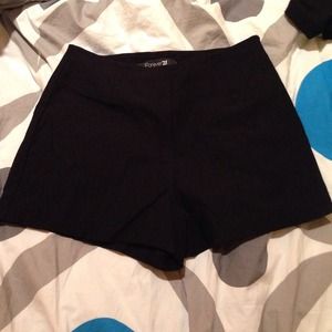 Black highwaisted shorts