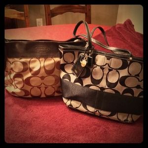 Bundle of 2 authentic Coach handbags