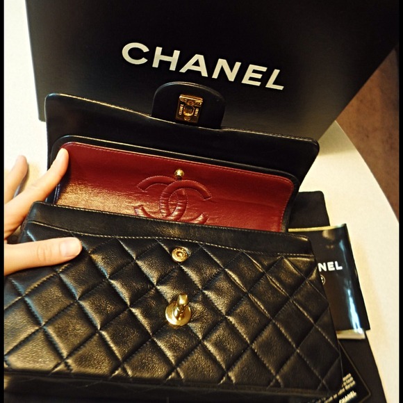 #SOLD#Authentic Chanel Classic Double Flap Bag - Picture 4 of 4