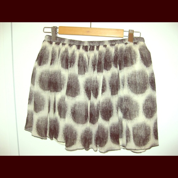 Madewell black and white skirt