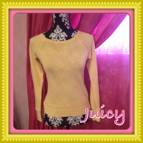 Juicy Couture Tops - Yellow Juicy sweatshirt
