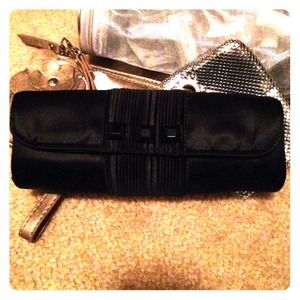 Black Satin Clutch/Brush case