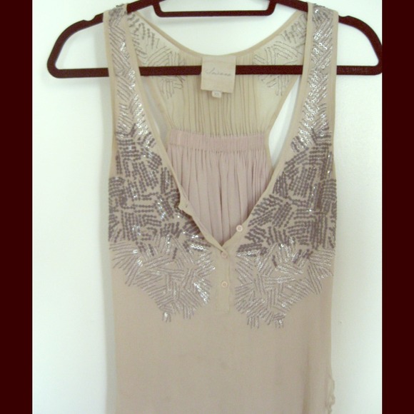 Anthropologie sequin top sz XS