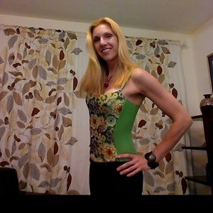 OnGossamer embellished beaded corset cami