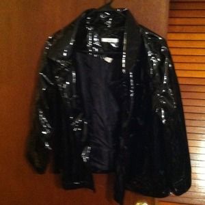Patent leather jacket
