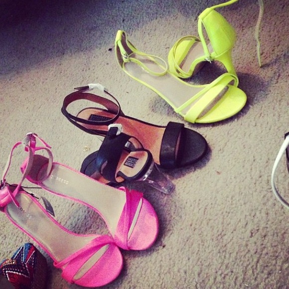 Express pumps (neon yellow,neon Pink)