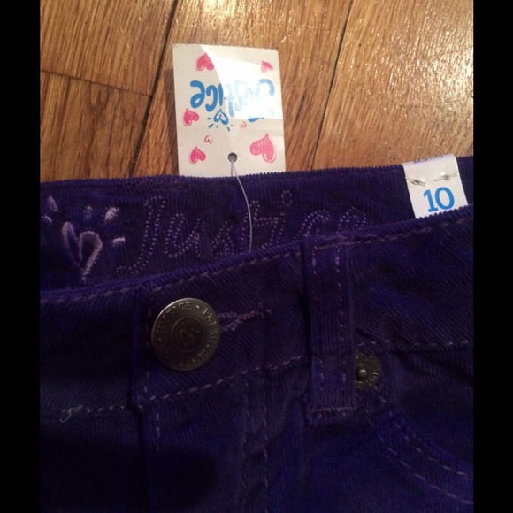 Justice Purple skinny cords -NWT - Picture 3 of 3