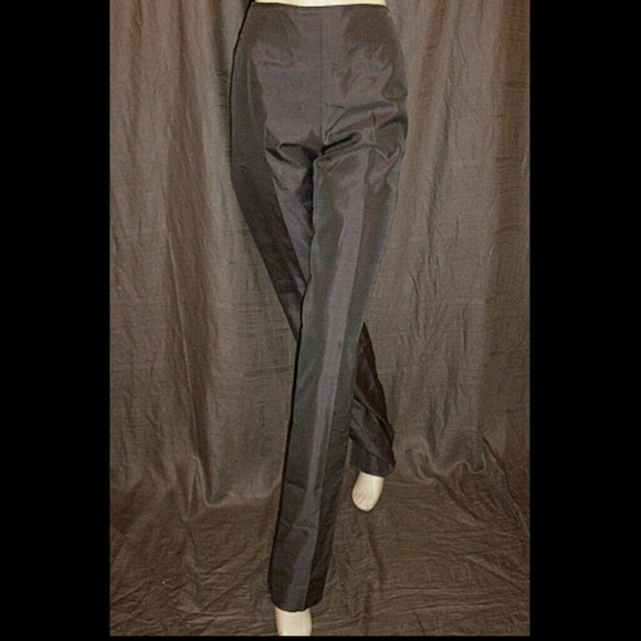 Brioni Gray Silk Shantung Pants/Slacks 50IT 16/18