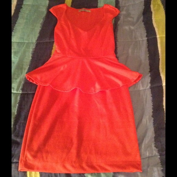 Peach tight dress