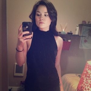 Tildon black turtle neck tank