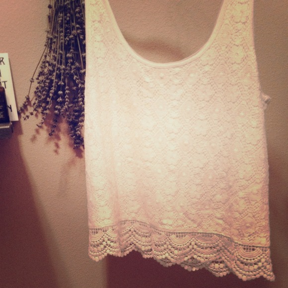 Lace tank top