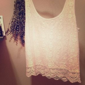 Lace tank top