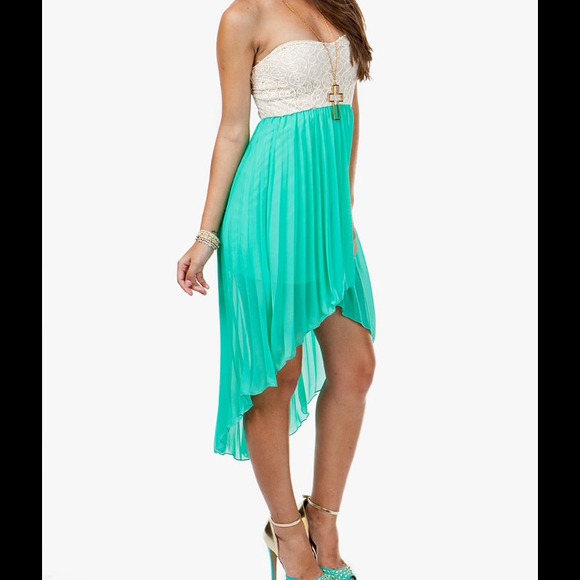 Lace High Low Dress - Picture 3 of 3