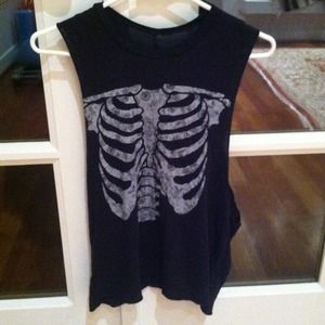 Brandy melville skeleton muscle tank