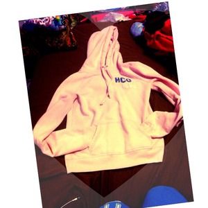 Hollister light pink hoodie ..