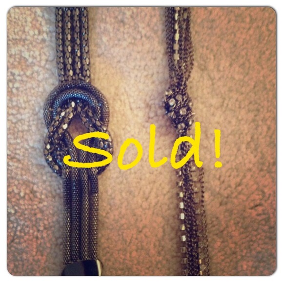 BUNDLE silver bracelet and long chai necklace