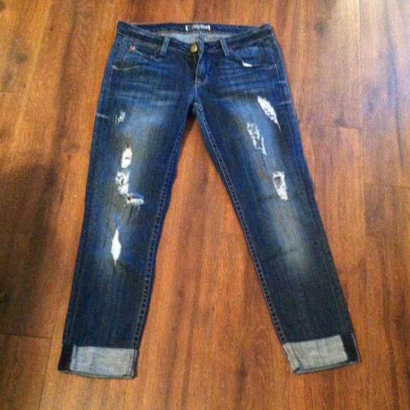 Hudson skinny cropped jeans