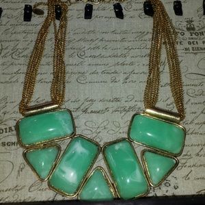 Amrita Singh gold and turquoise necklace