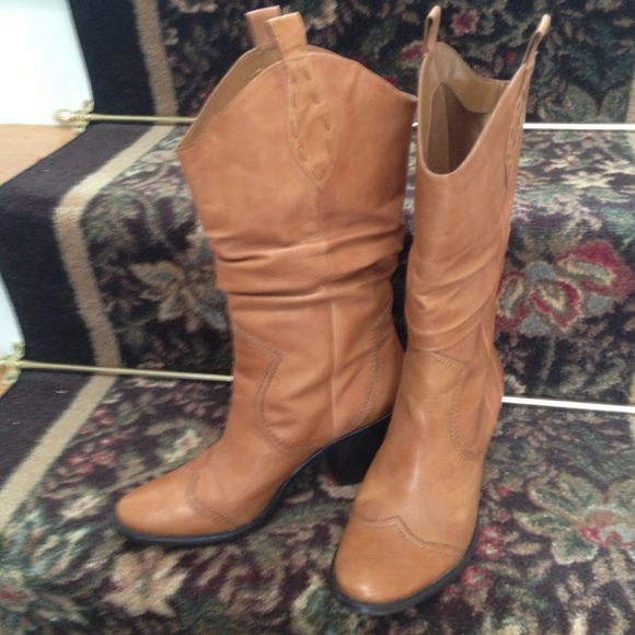 BCBG western boot.  Leather