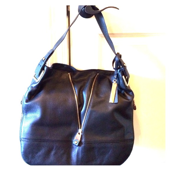 Vince Camuto Iris Hobo Caviar (Black) handbag
