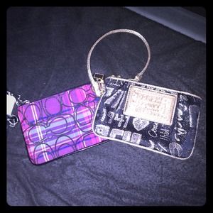 2 Authentic Coach Wristlets