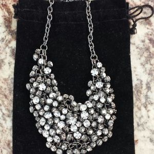 Diamond cluster necklace