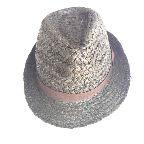 Straw fedora hat
