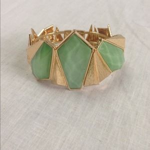 Gold stone bracelet