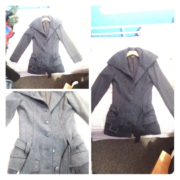 Bebe Grey Trench Coat