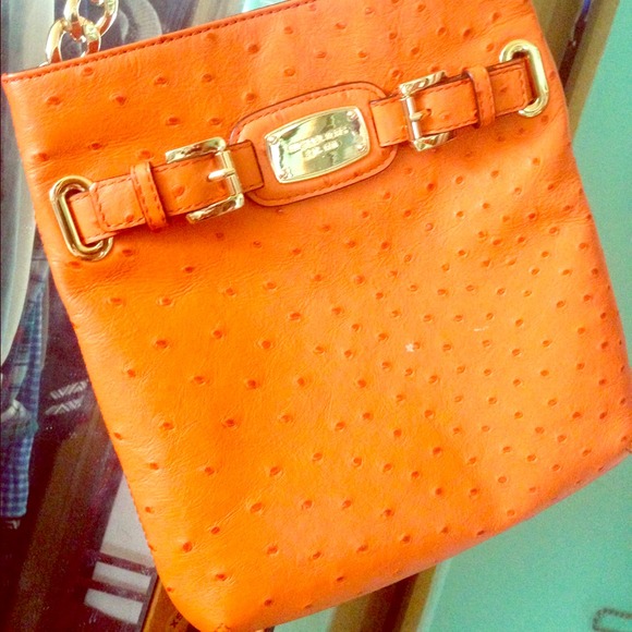 💯Authentic Michael Kors Orange Crossbody