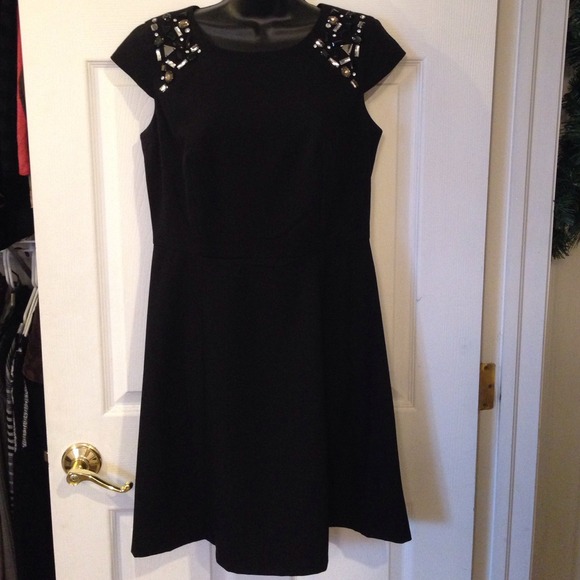 LBD with jeweled detail on shoulders