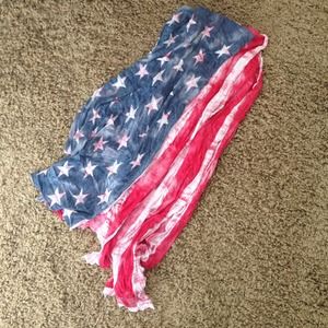 *RESERVED UNTIL 1/13* Brandy Melville Flag Scarf