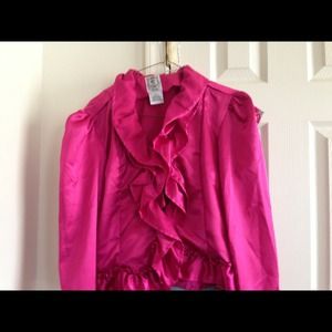 A fuschia hipster shirt