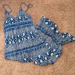 Lucky Brand Tribal Print Maxi Dress