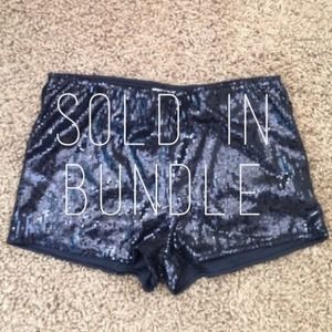 **SOLD** Black Sequin Shorts