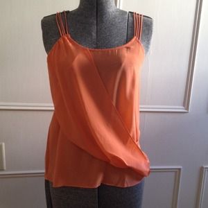 Brand new orange strappy anthropologie blouse