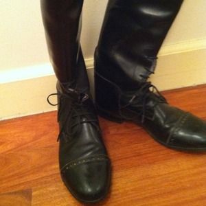 Vintage Lace Up Riding Boots