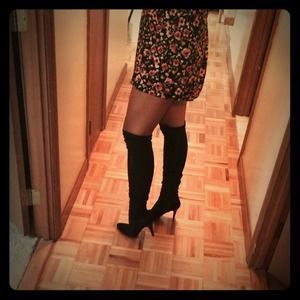 Over the knee sexy black boots!