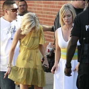 Karen Zambos One Shoulder Feather Dress