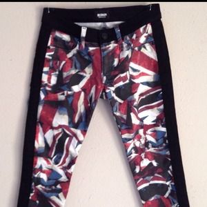 Hudson British Flag Super skinny Jeans sz 25