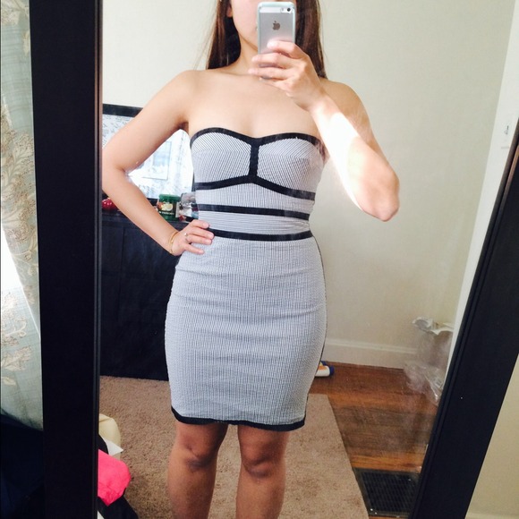 HOST PICK! Bebe pinstripe pencil sheath dress