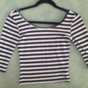 Striped crop top
