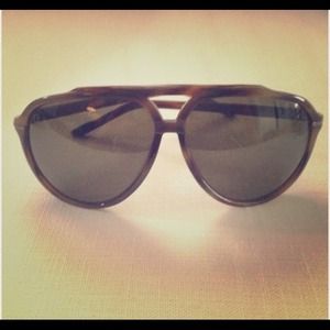 Valentino Tortoiseshell Aviator Sunglasses