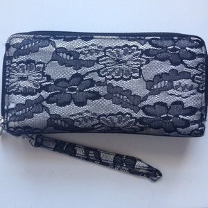 Black Lace Wallet