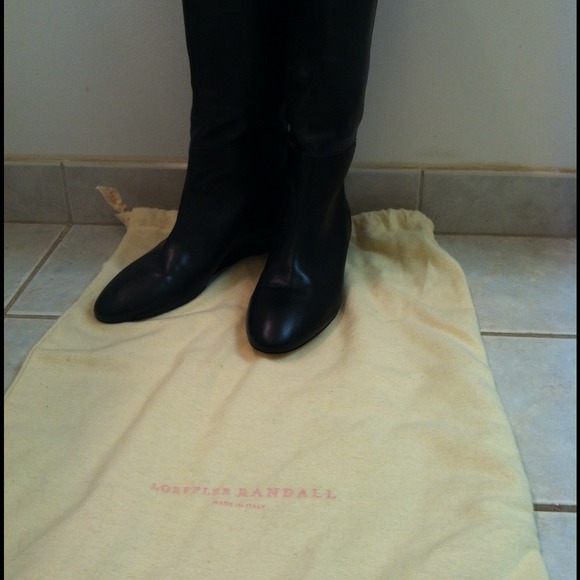 Loeffler Randall Black Leather Emerson Boots